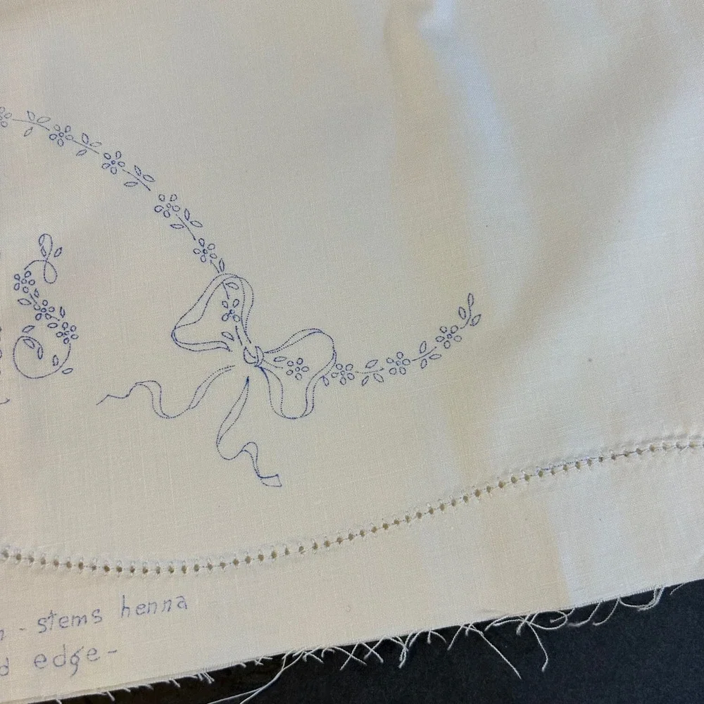 Vintage‎ His & Hers Stamped Pillow Tubing To Embroider 64x21 #1018 NOSWT